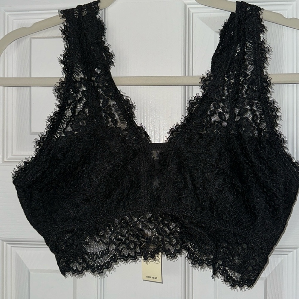 Cute lace black bralette